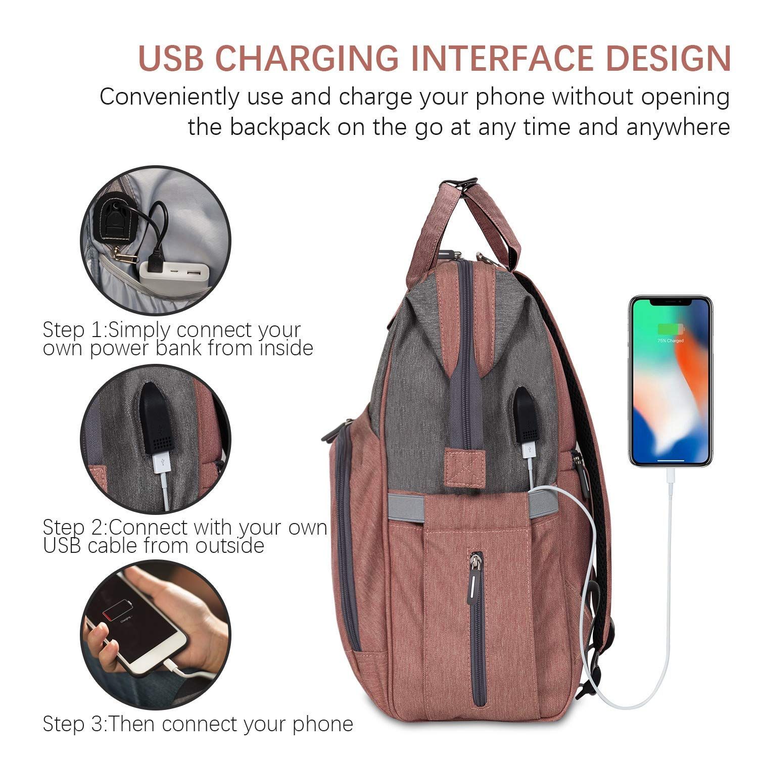 Balo Diaper Bag Backpack Nappy Bag Upsimples Baby Bags