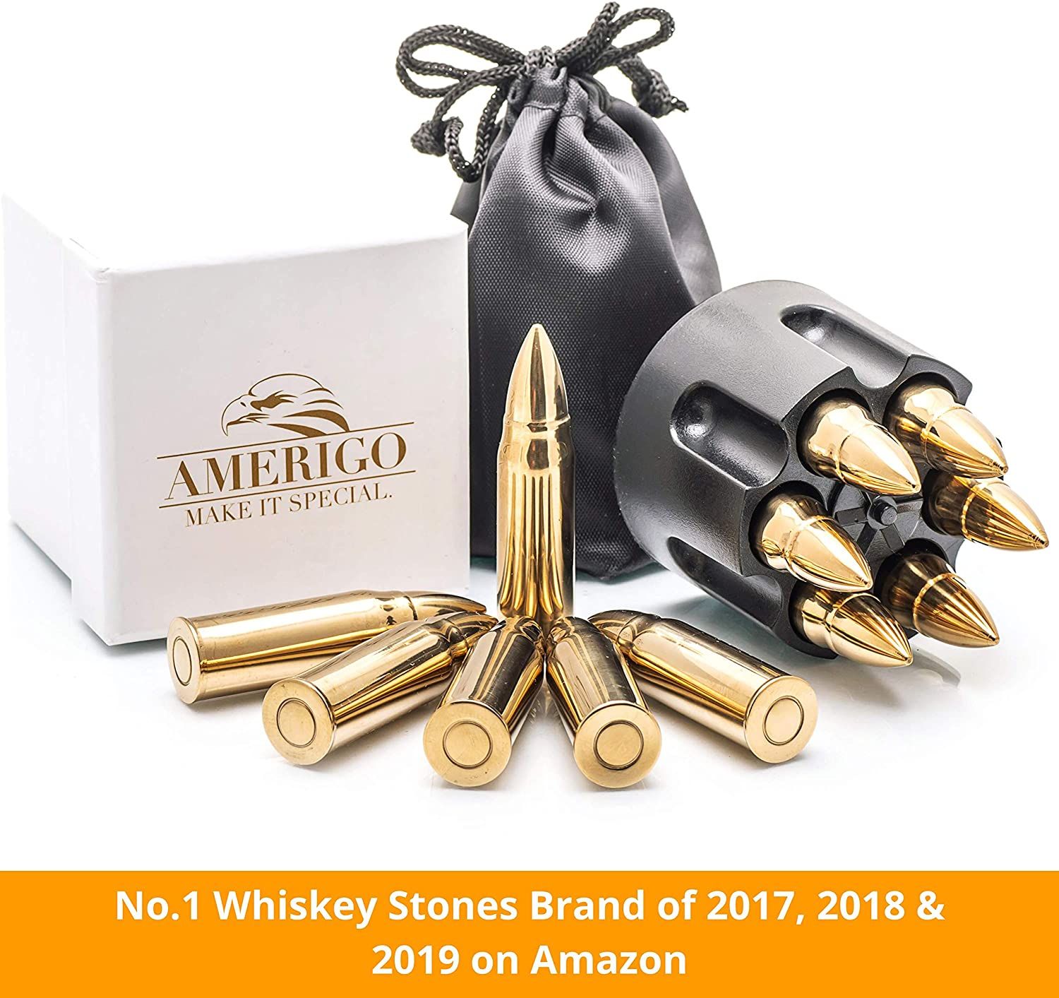 Chilling Whiskey Rocks Gift Set by Amerigo