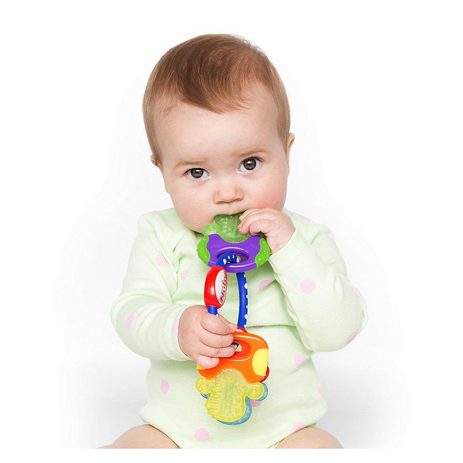 Đồ chơi cho bé từ 3 tháng Nuby Ice Gel Teether Keys