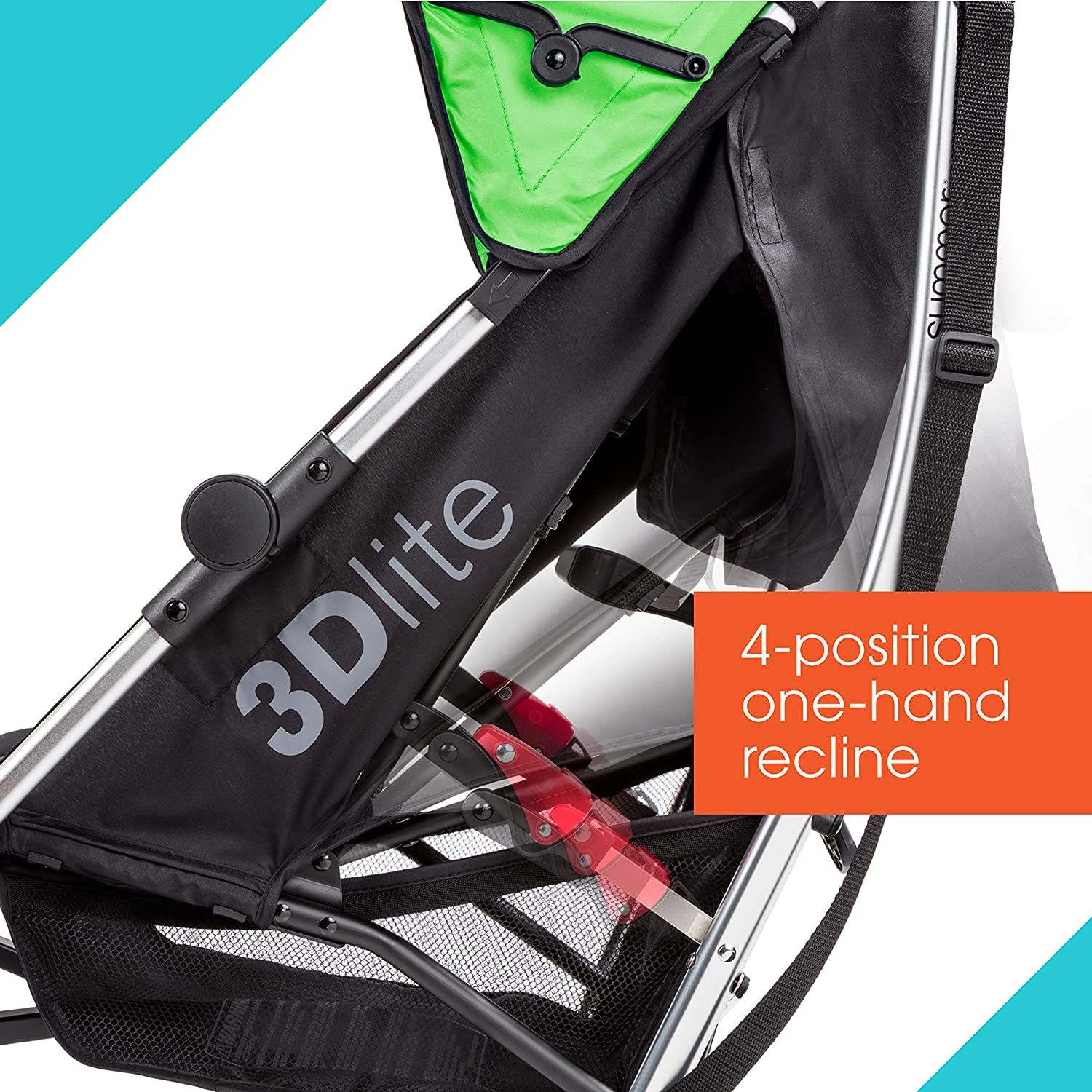 Xe đẩy Summer 3Dlite Convenience Stroller, Green
