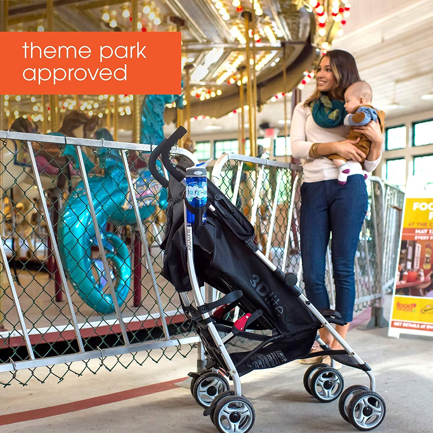 Xe đẩy Summer 3Dlite Convenience Stroller, Green
