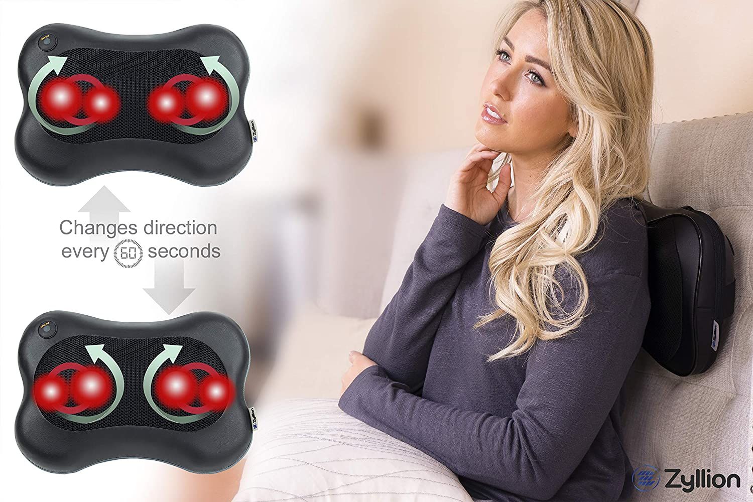 Máy massager toàn thân Zyllion Shiatsu Back and Neck