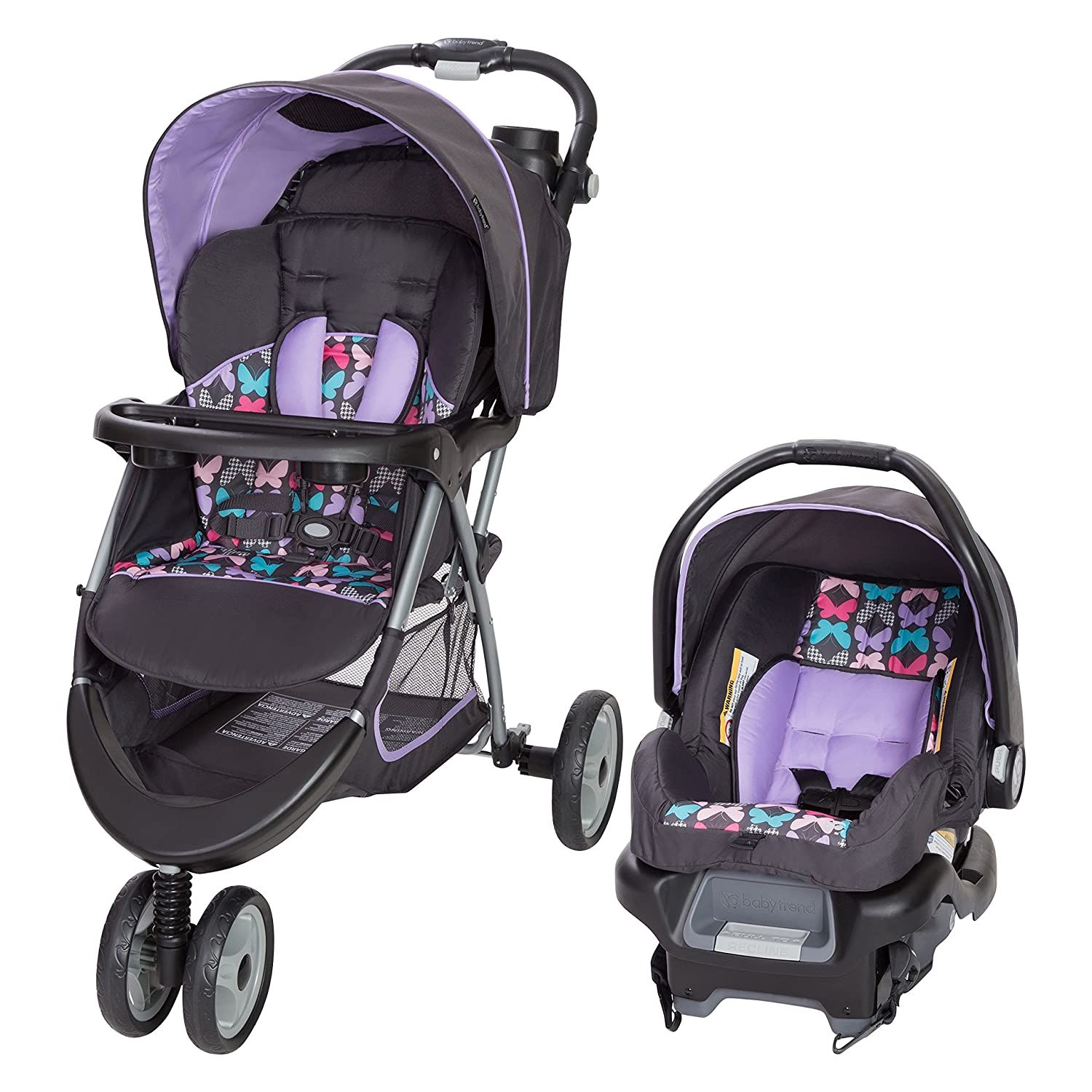 Xe đẩy kèm Carseat Baby Trend EZ Ride 35 Travel System, Sophia