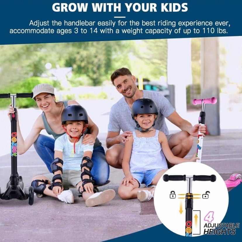 Xe Scooter BELEEV Kick Scooter for Kids 3 Wheel