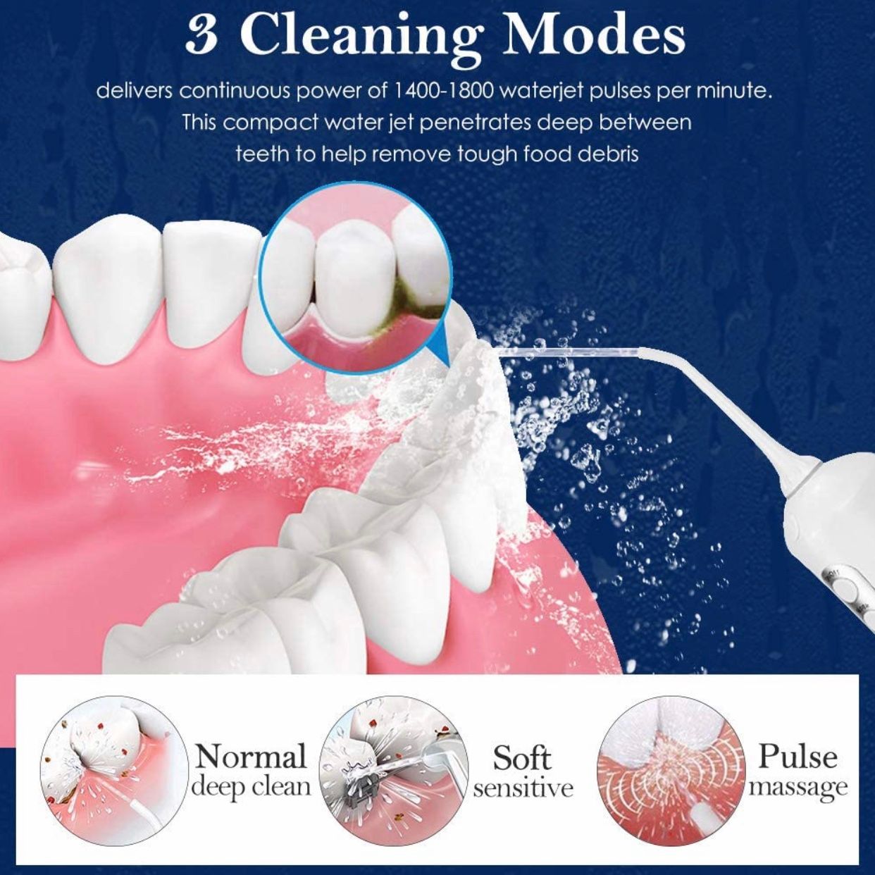 Máy tăm nước Zerhunt Cordless Water Flosser Teeth