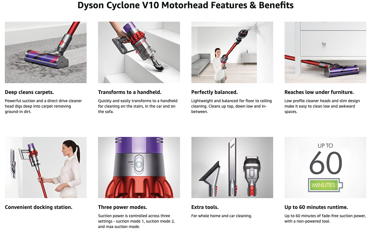 Máy hút bụi Dyson Cyclone V10 Motorhead Lightweight Cordless Stick Vacuum Cleaner