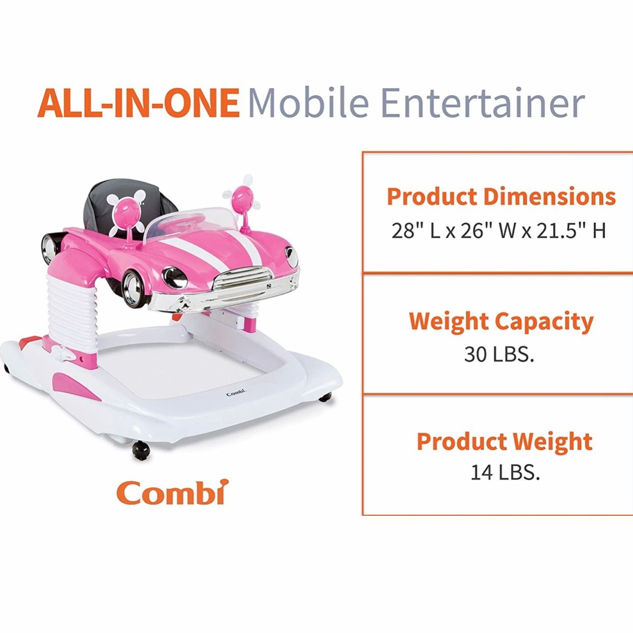 Xe đẩy cho bé Combi Baby Walker and Interactive Mobile