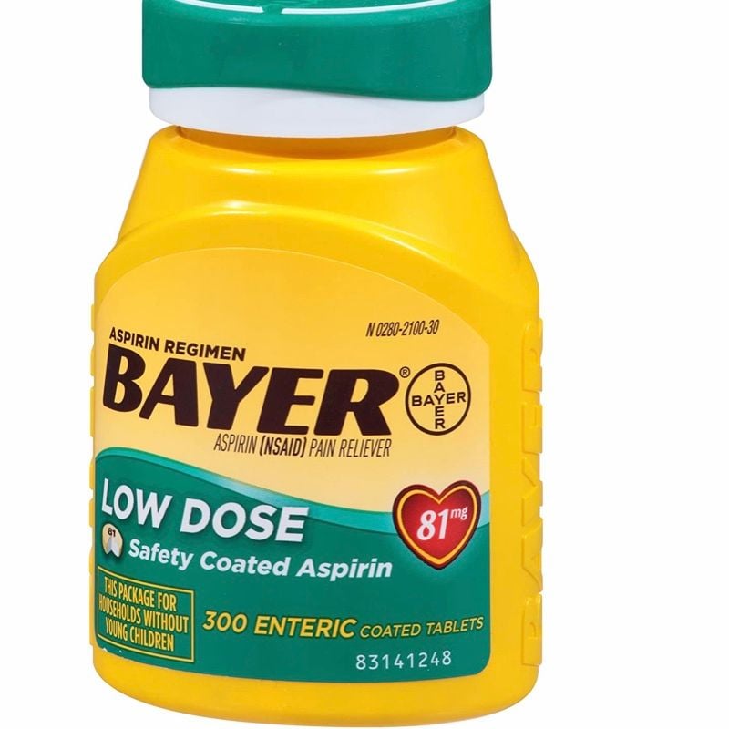 Viên nén giảm đau Aspirin Regimen Bayer Enteric Coated Tablets