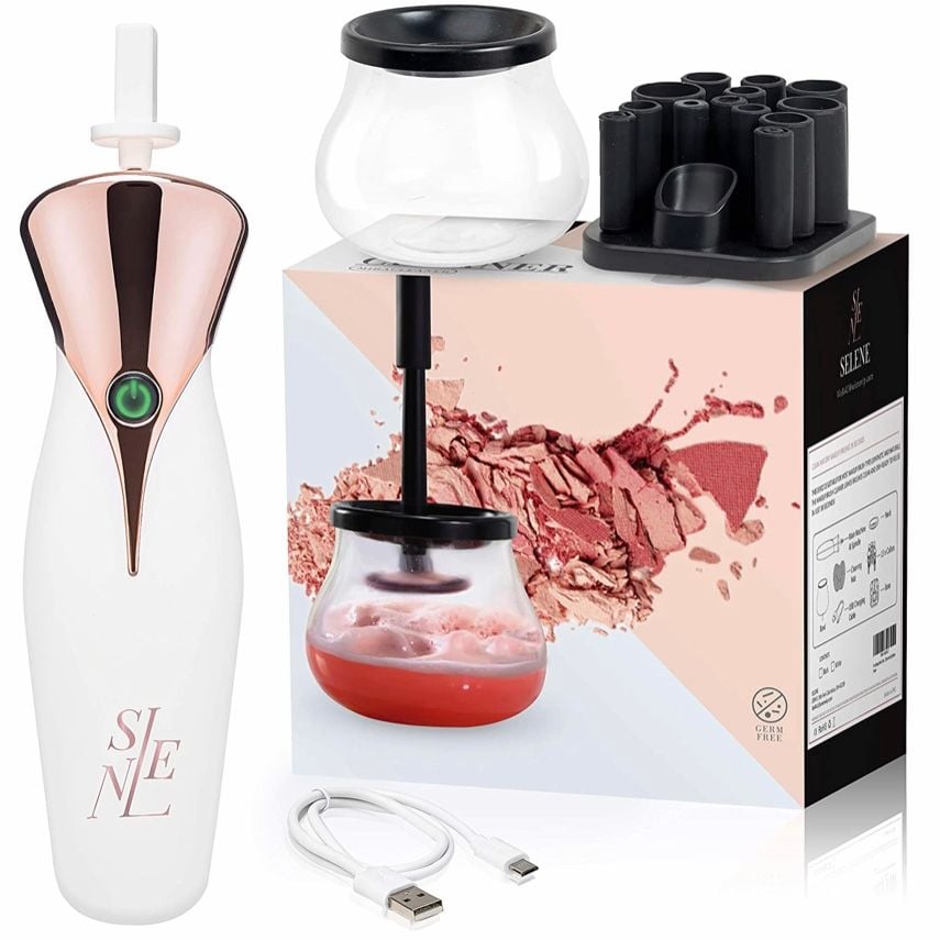 Bộ dụng cụ vệ sinh cọ trang điểm Selene Makeup Brush