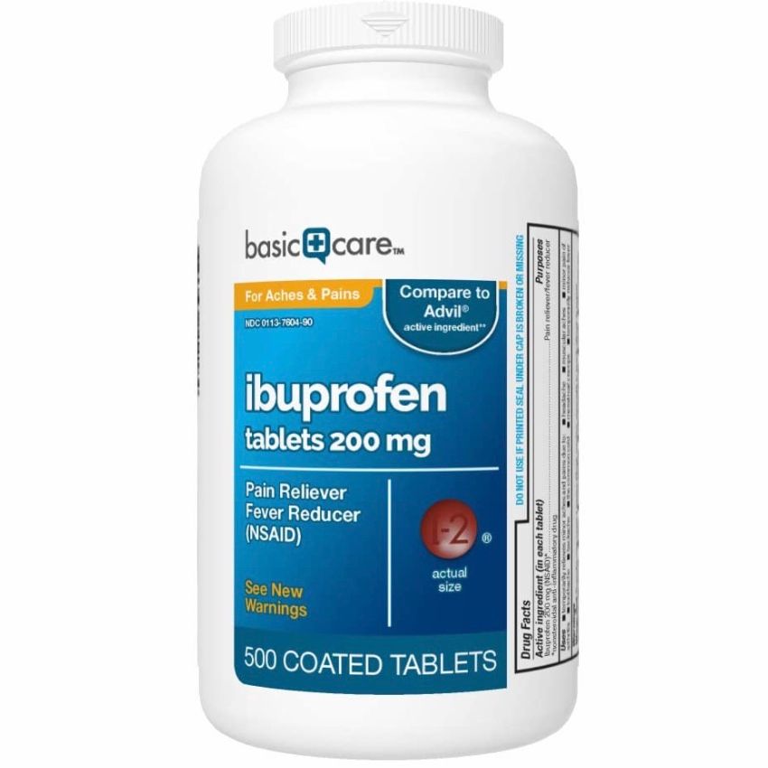 Viên nén giảm đau giảm sốt Basic Care Ibuprofen Tablets