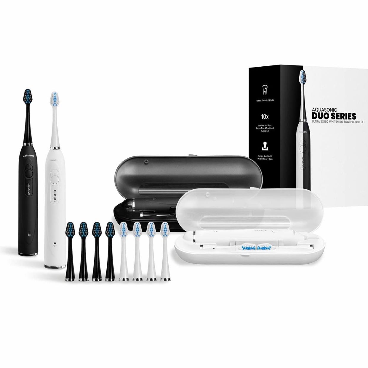 Máy đánh răng AquaSonic DUO Dual Handle Ultra Whitening