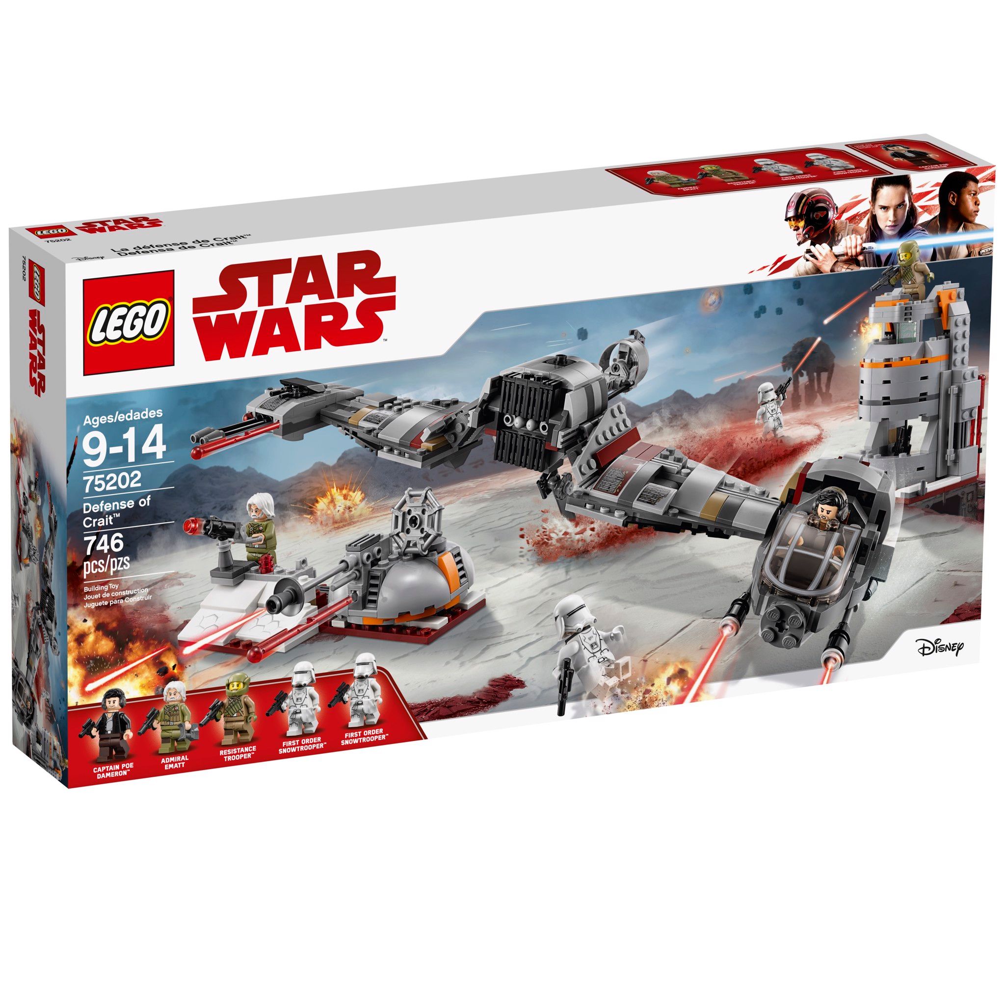 Bộ đồ chơi LEGO Star Wars Defense of Crait