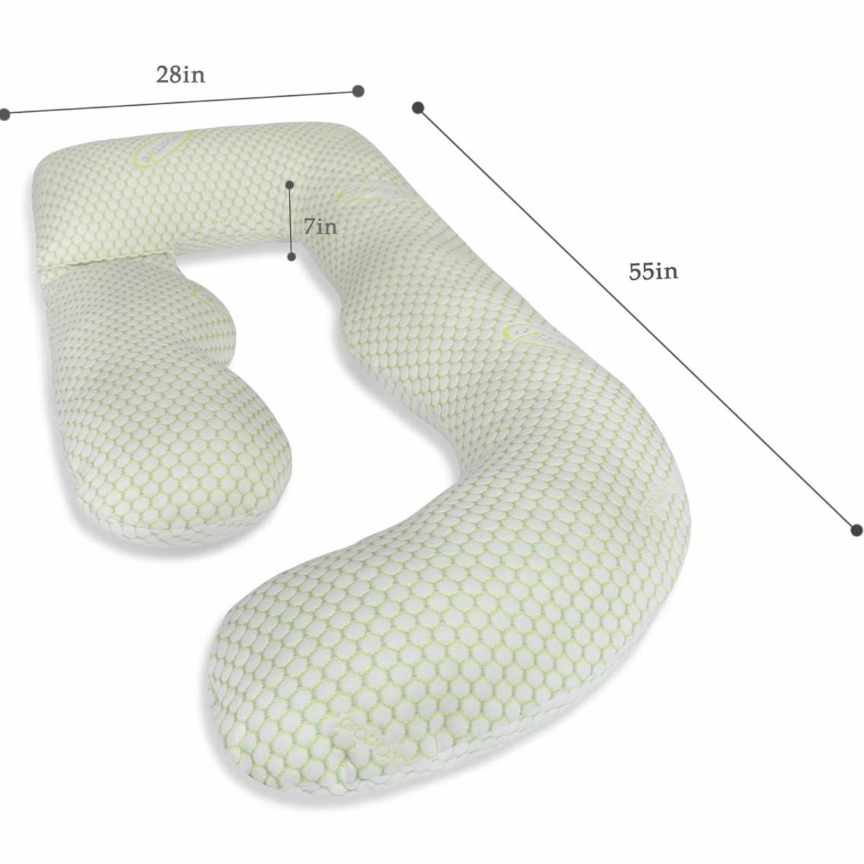 Gối nằm cho mẹ QUEEN ROSE Pregnancy Pillow with Bamboo Cover