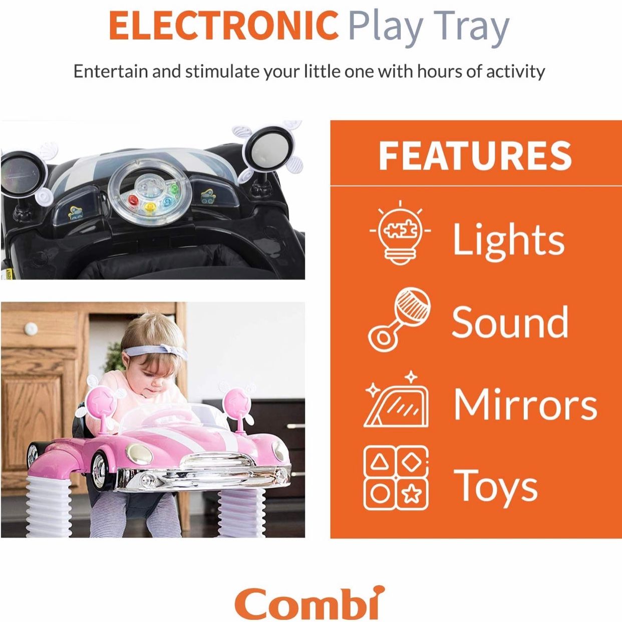 Xe tập đi Combi Baby Walker and Interactive Mobile