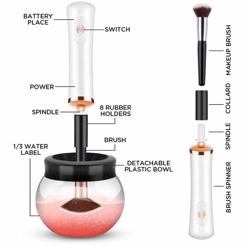 Bộ dụng cụ vệ sinh cọ trang điểm CCHOME Makeup Brush