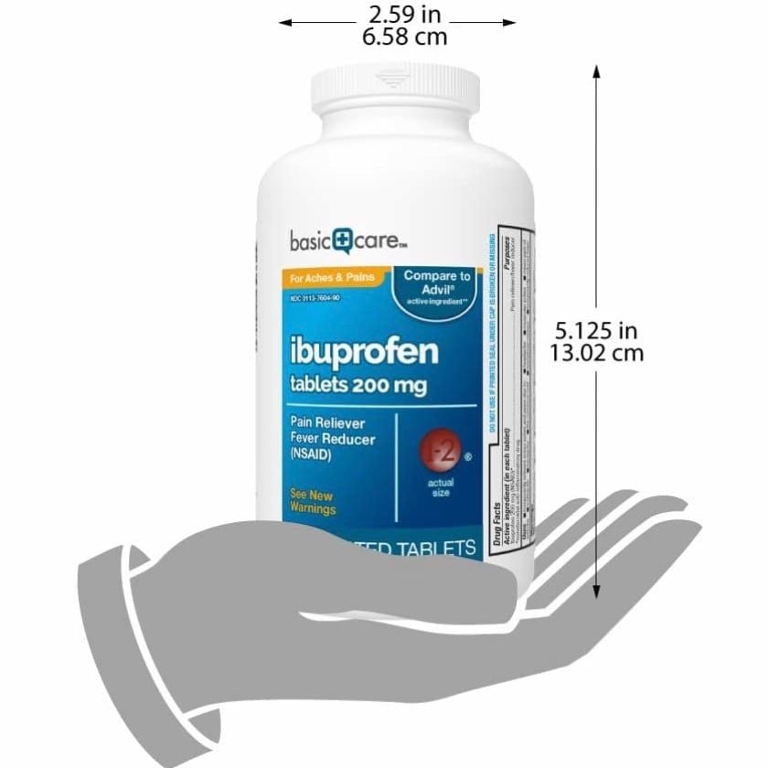 Viên nén giảm đau giảm sốt Basic Care Ibuprofen Tablets