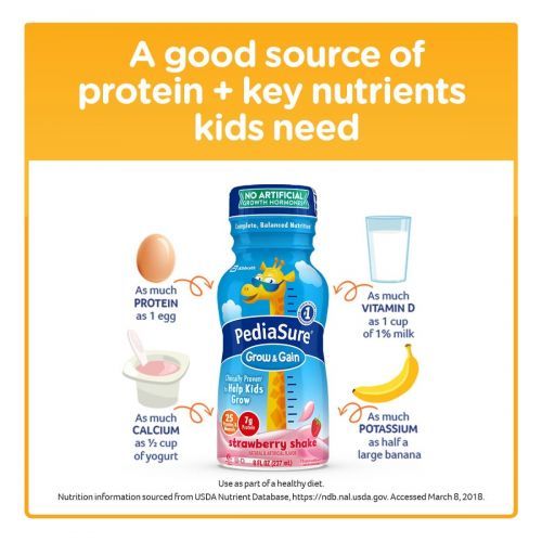 PediaSure Grow & Gain Shake Strawberry 237ml