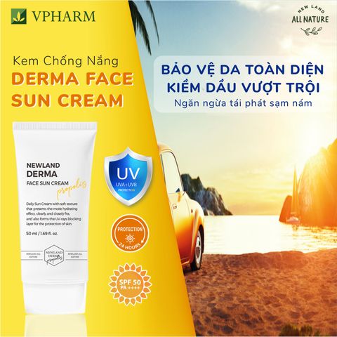  Kem chống nắng dành cho da mặt Derma Face Sun Cream SPF 50+ và PA++++ 