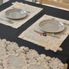 Khăn lót bàn ăn Equilhome  hình chữ nhật chất liệu Linen phối ren 30x45 - EQ05110