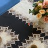 Khăn trải bàn Equilhome (40cmx260cm) khăn runner, chất liệu linen phối ren màu be sang trọng, trang nhã, thích hợp dùng cho phòng ăn, phòng khách, các bữa tiệc - EQ857