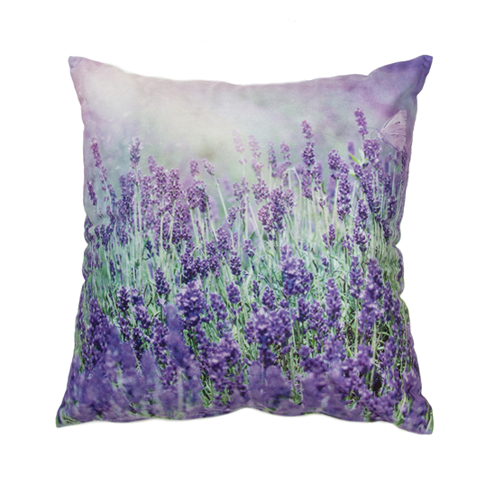 Vỏ gối sopha hình vuông 40x40 Cánh đồng Lavender EQ649