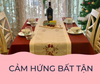 Khăn trải bàn Noel chống nhăn, giảm bám bẩn thích hợp dùng cho phòng ăn, phòng khách, các bữa tiệc - EQ1739