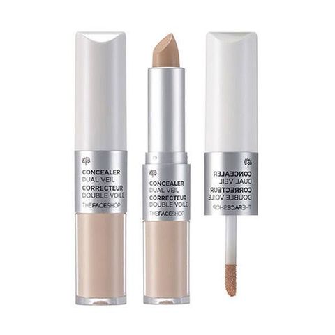  Kem che khuyết điểm 2 đầu The Faceshop Concealer dual veil 