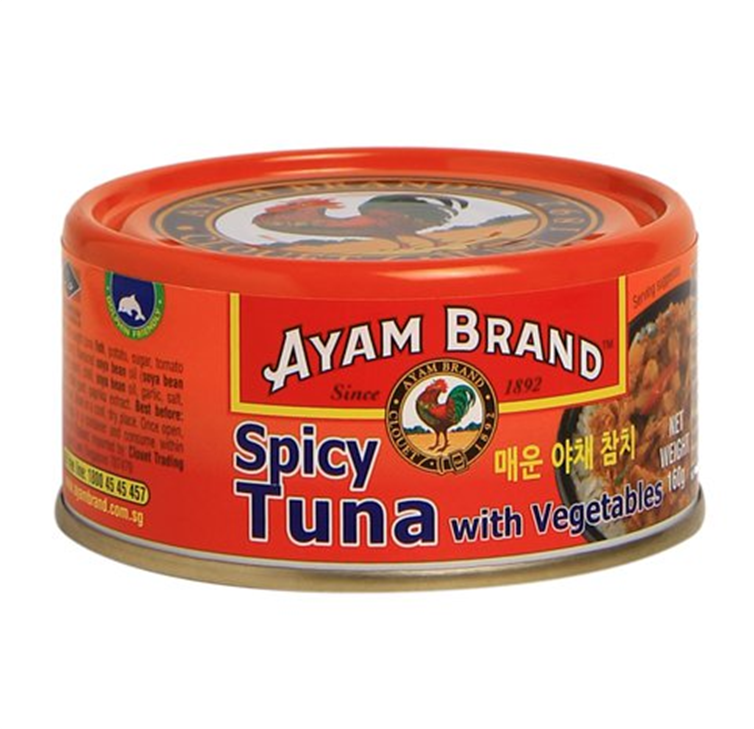 Cá Ngừ cay Hàn Quốc hiệu Ayam – hộp thiếc 160g