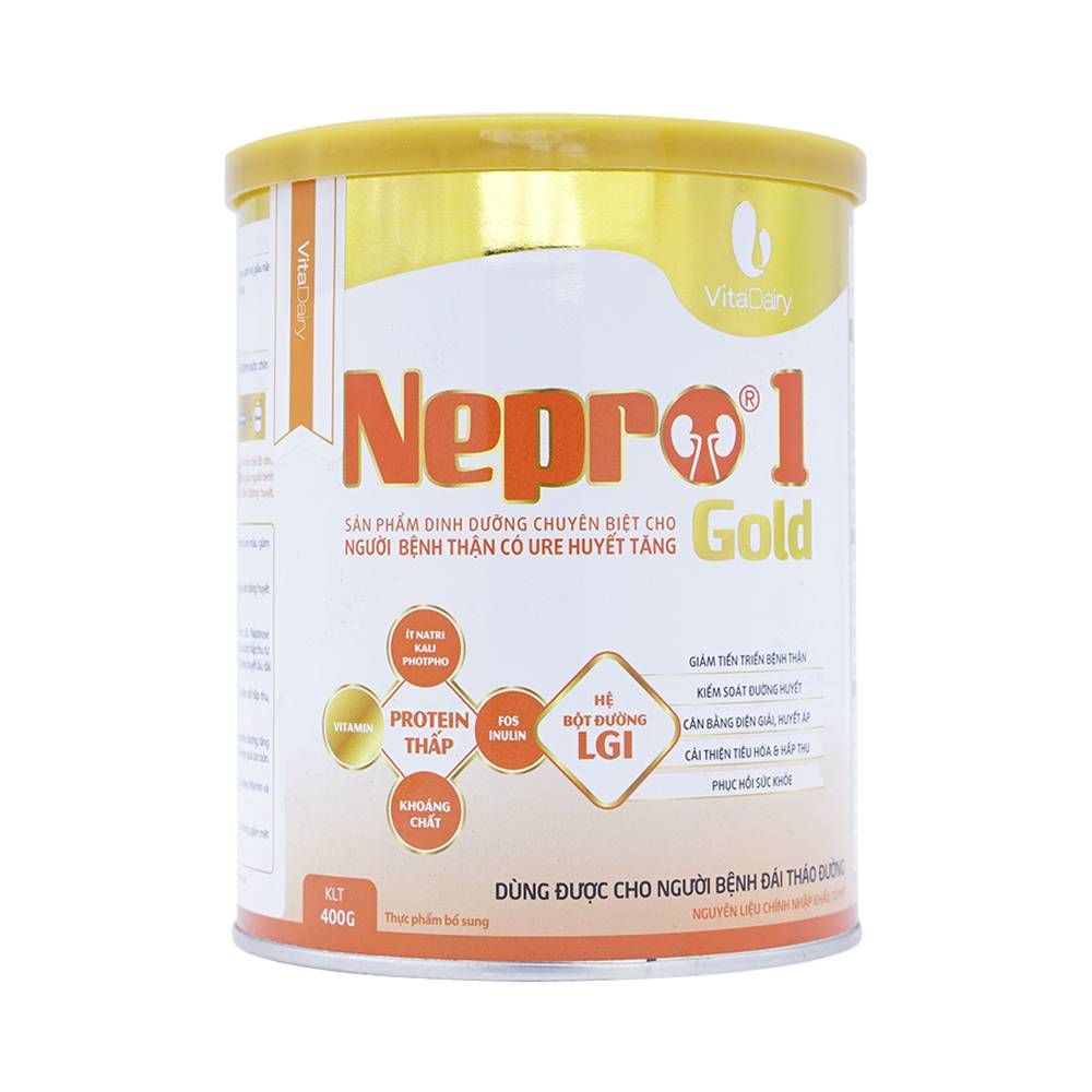 Sữa Nepro 1  Gold lon 400g Sữa dành cho người bệnh thận có URE huyết tăng