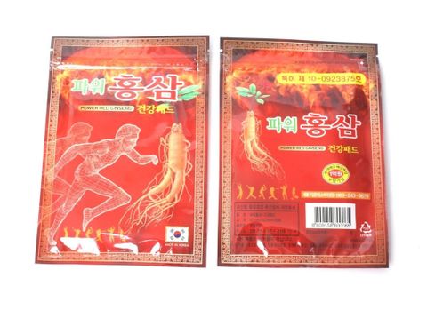  Cao dán Hồng Sâm GS Hàn Quốc túi đỏ 20 miếng (10 to + 10 nhỏ) 