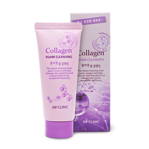  Sữa rửa mặt Collagen Foam Cleansing 3W Clinic 