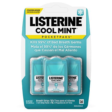  Miếng ngậm thơm miệng diệt khuẩn Listerine - Cool Mint 