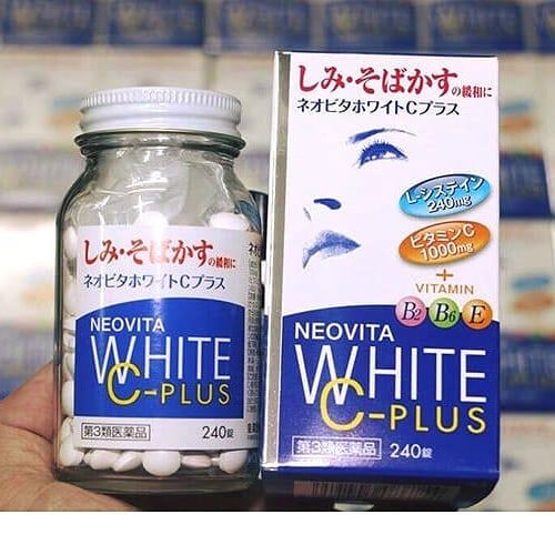 Viên uống trắng da vita white plus nhật bản 240 viên