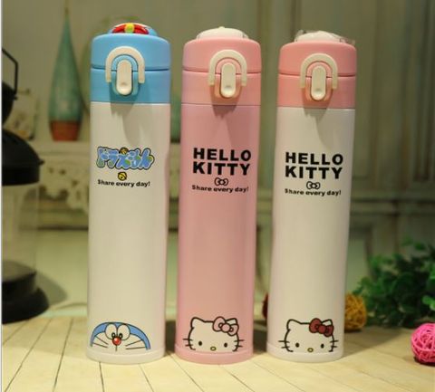  Bình nước giữ nhiệt Doremon - Kitty 