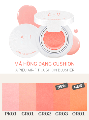  Cushion Má Hồng A'pieu Air Fit 