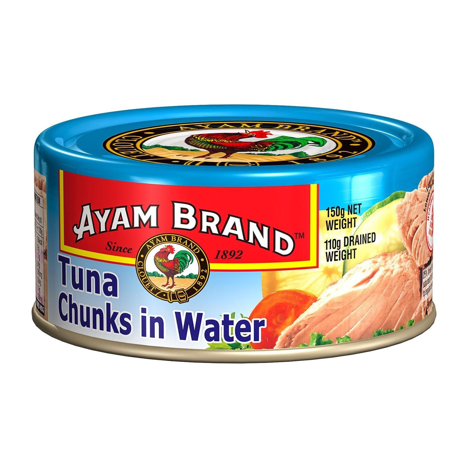 CÁ NGỪ KHÚC NGÂM NƯỚC TUNA CHUNKS IN WATER AYAM 150G