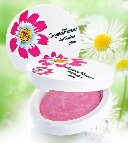  Phấn má hồng hoa cương MIRA Crystal flower art blusher 