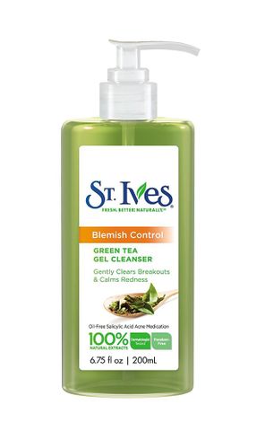  Sữa rửa mặt dạng gel St. Ives Blemish Control Green Tea Gel Cleanser 