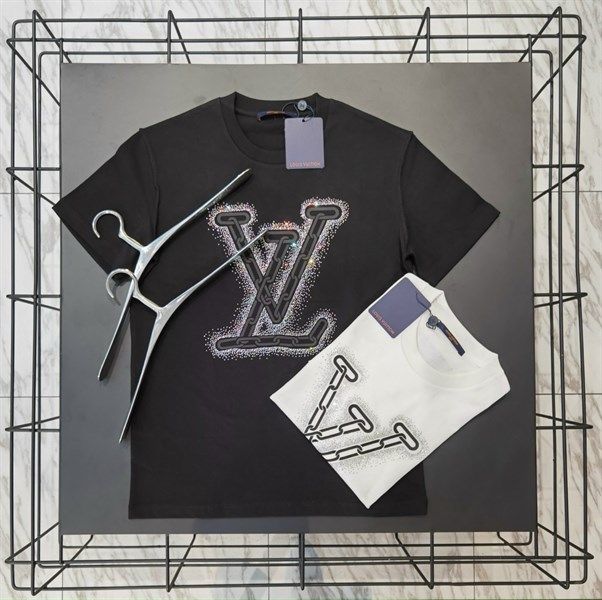 LV bling logo T-SHIRT