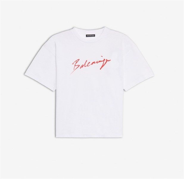 BALENCIAGA SIGNATURE LOGO OVERSIZED T-SHIRT (1:1)