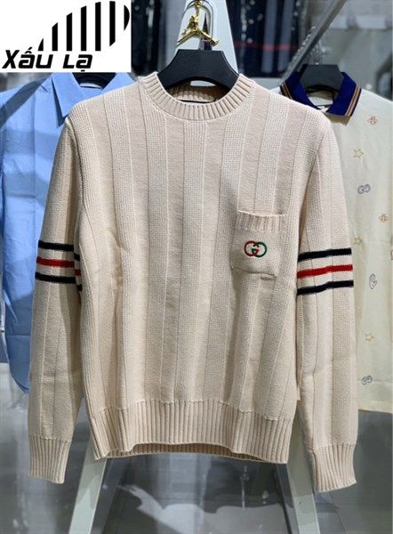 GC Knit cotton sweater with Interlocking G