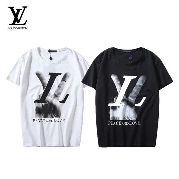 LOUIS VUITTON HAND PEACE AND LOVE T SHIRT(1:1)