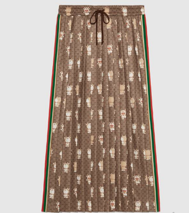 Doraemon x Gucci technical jersey skirt