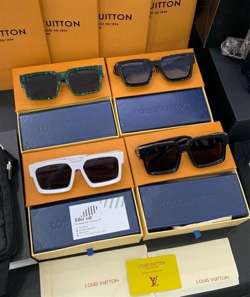 1.1 millionaires sunglasses LV (White; black; green marble; black blue)