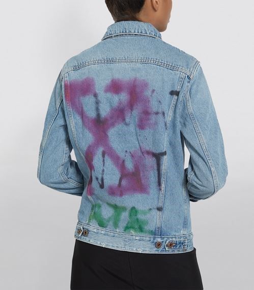 Off-White Sprayed Denim Jacket (1:1)