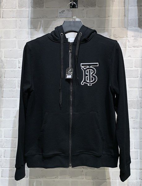 BURBERRY TB Cotton Zip-Front Hoodie (1:1)