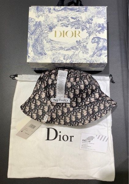 DIOR TEDDY D CD OBLIQUE BRIM BUCKET HAT
