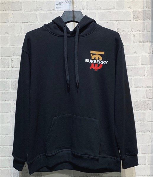 BURBERRY Monogram Motif Cotton Hooded Top