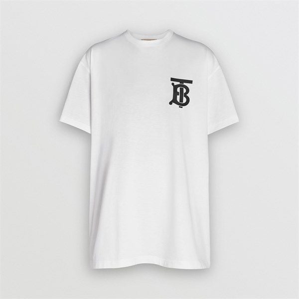 BURBERRY Monogram Motif Cotton Oversized T-shirt (1:1)