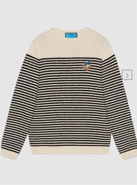 Disney x GC Donald Duck striped wool sweater